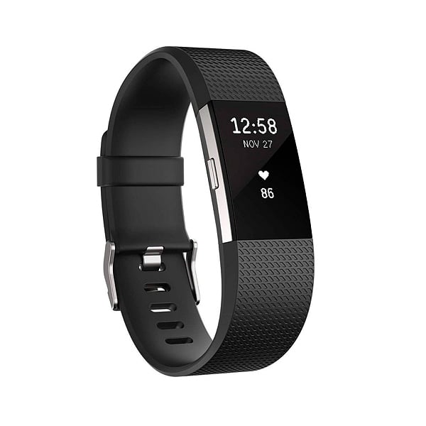 Fitbit Charge 2 Grande negroplata  Pulsera de actividad