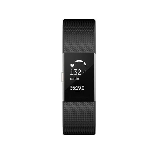 Fitbit Charge 2 Grande negroplata  Pulsera de actividad