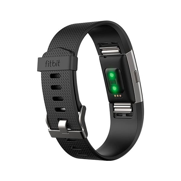 Fitbit Charge 2 Grande negroplata  Pulsera de actividad