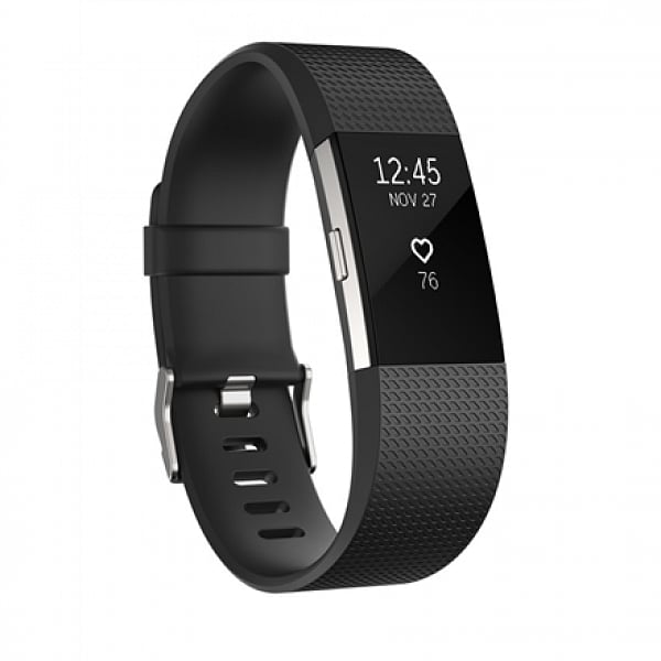 Fitbit Charge 2 Pequeña negroplata  Pulsera actividad