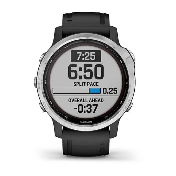 Garmin Fénix 6S Solar Plata  Negro Smartwatch