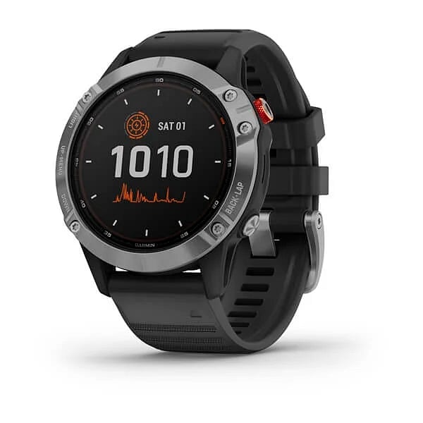 Garmin Fénix 6 Solar Plata  Negro  Smartwatch