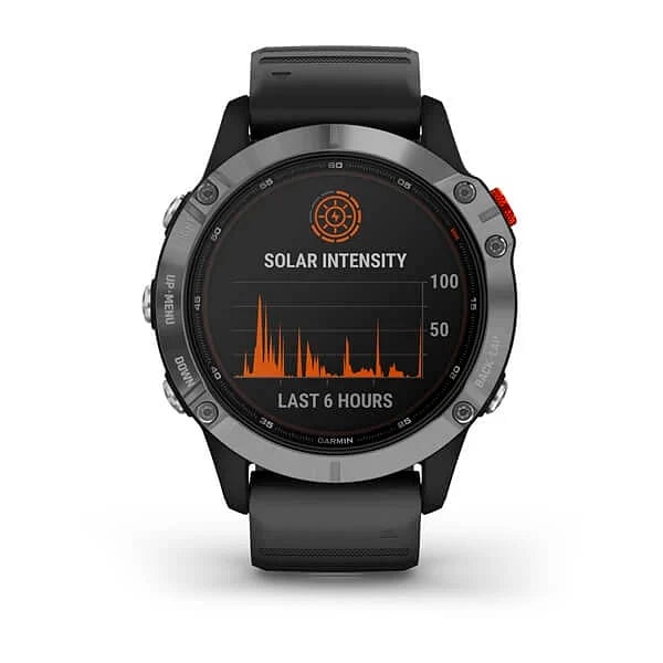 Garmin Fénix 6 Solar Plata  Negro  Smartwatch