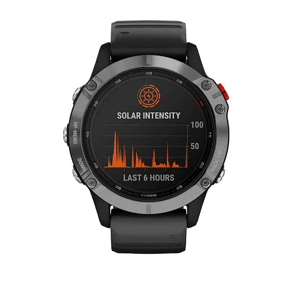 Garmin Fénix 6 Solar Plata  Negro  Smartwatch