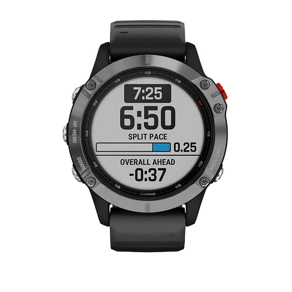 Garmin Fénix 6 Solar Plata  Negro  Smartwatch