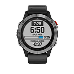 Garmin Fénix 6 Solar Plata  Negro  Smartwatch