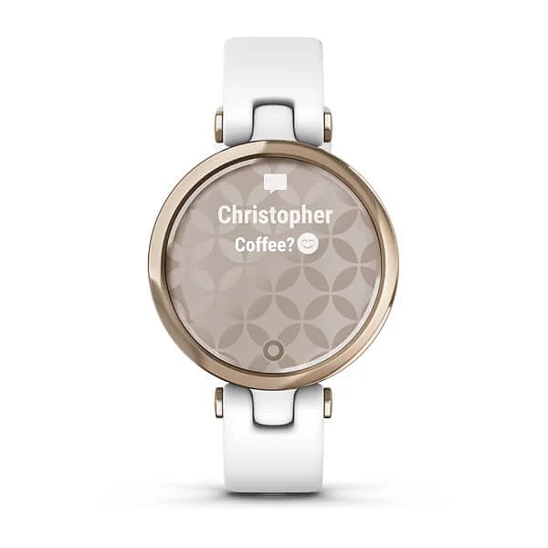 Garmin Lily Sport Oro Crema Blanco  Smartwatch