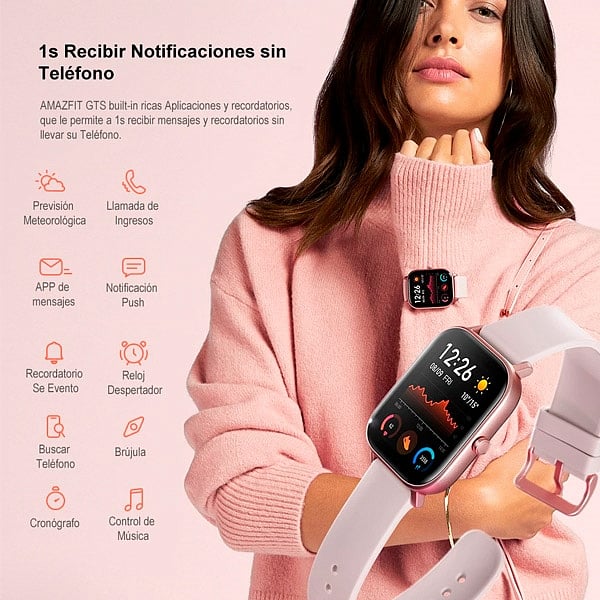 Xiaomi Amazfit GTS 165 Rose Pink GPS  Smartwatch