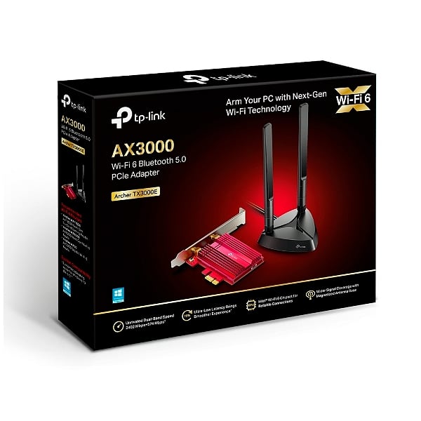 TPLink Archer TX3000 Wifi 6 Bt 50 PCIE  Adaptador Wifi