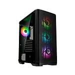BitFenix Nova Mesh SE TG Cristal Templado USB 31 ARGB Negra  Caja