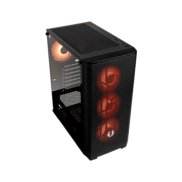 BitFenix Nova Mesh SE TG Cristal Templado USB 31 ARGB Negra  Caja