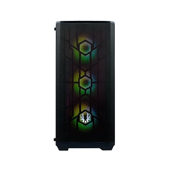 BitFenix Nova Mesh SE TG Cristal Templado USB 31 ARGB Negra  Caja