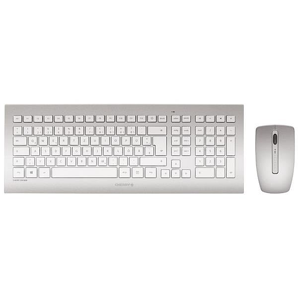 Cherry DW 8000 plateado  Kit de teclado y ratón