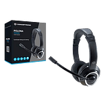 Conceptronic Polona USB  con microfono Black  White  Auriculares