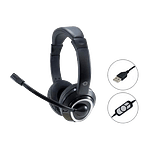 Conceptronic Polona USB  con microfono Black  White  Auriculares