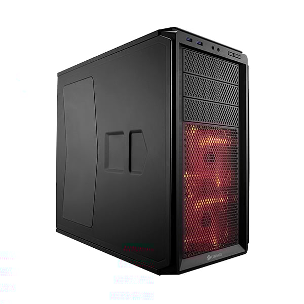 Corsair Graphite 230T con ventana negra con LED rojo  Caja