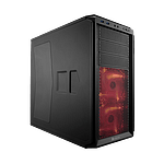 Corsair Graphite 230T con ventana negra con LED rojo  Caja