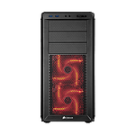Corsair Graphite 230T con ventana negra con LED rojo  Caja