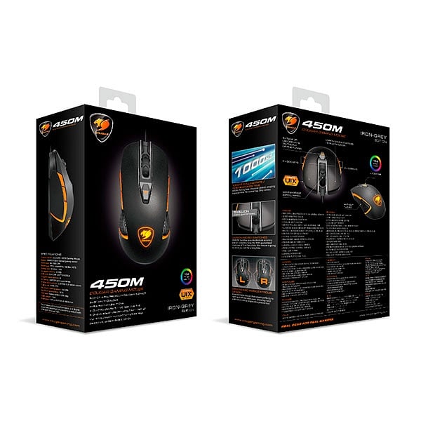 Cougar 450M Gaming 5000 Dpi Gris  Ratón