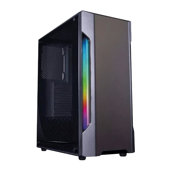 Coolbox Deep Gaming DGCA195 Cristal Templado RGB USB 30 Gris  Caja