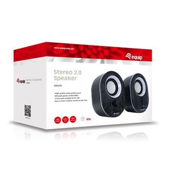 Equip Altavoces Estereo 20 6W USB