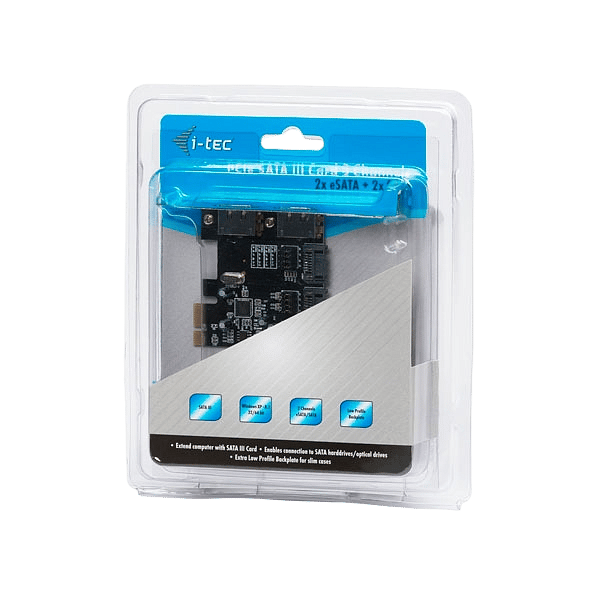 ITec PCIe Card 2xSATA2  2xESATA  Adaptador
