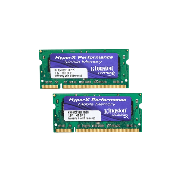 Kingston 2GB DDR2 800 PC26400 Kit 2x1GB SODIMM  Memoria