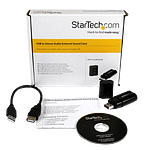 Startech Adaptador Sonido USB Externo  Tarjeta de Sonido Startech Adaptador Sonido USB Externo  Tarjeta de Sonido