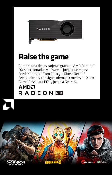 AMD Raise the game Consigue Tom Clancy039s Ghost Recon Breakpoint o Borderlands 3 AMD Raise the game Consigue Tom Clancy039s Ghost Recon Breakpoint o Borderlands 3