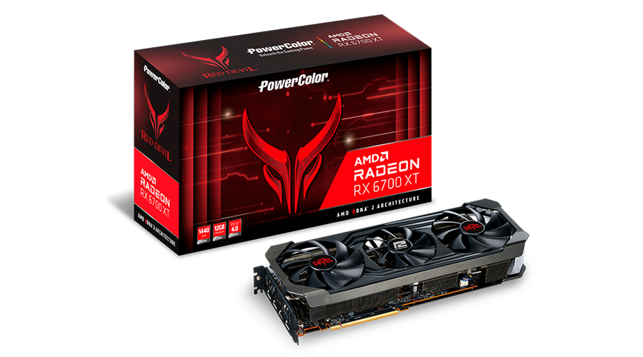 PowerColor Red Devil Radeon RX6700 XT OC 12GB GDDR6 PowerColor Red Devil Radeon RX6700 XT OC 12GB GDDR6