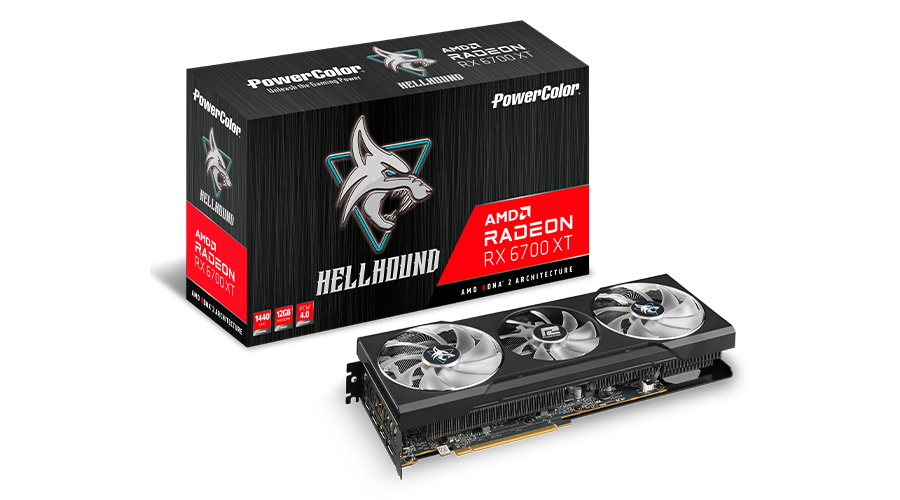 PowerColor Hell Hound Radeon RX6700 XT 12GB GDDR6
