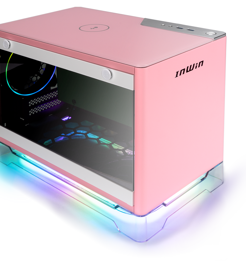 InWin A1 Plus Cristal Templado USB 3.0 Pink