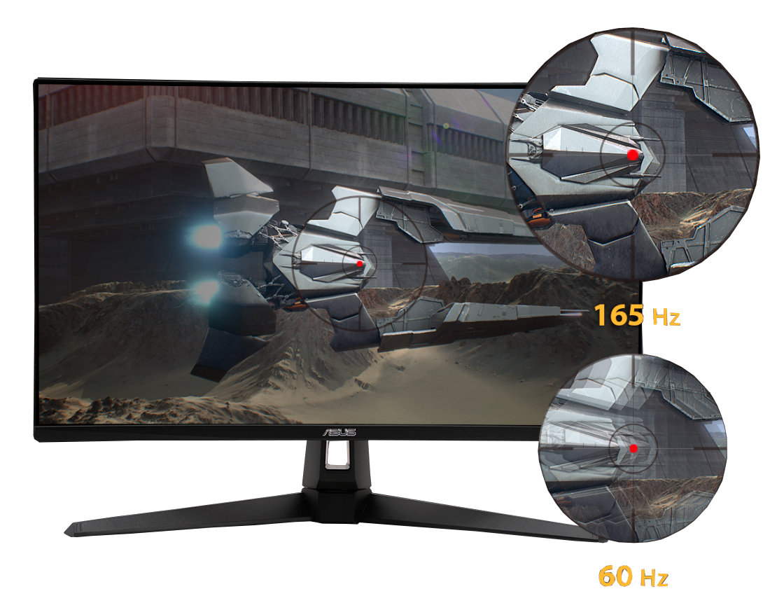 Comparativa de frecuencia de refresco Asus TUF Gaming VG279Q1A Comparativa de frecuencia de refresco Asus TUF Gaming VG279Q1A