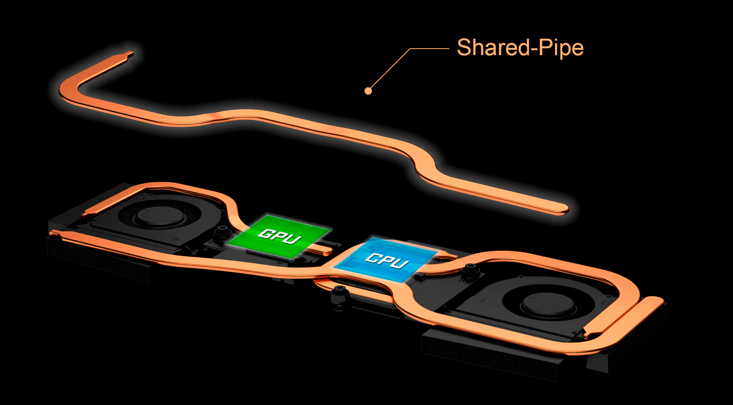 Diseño Shared-Pipe MSI Vector GP77 13V Diseño Shared-Pipe MSI Vector GP77 13V