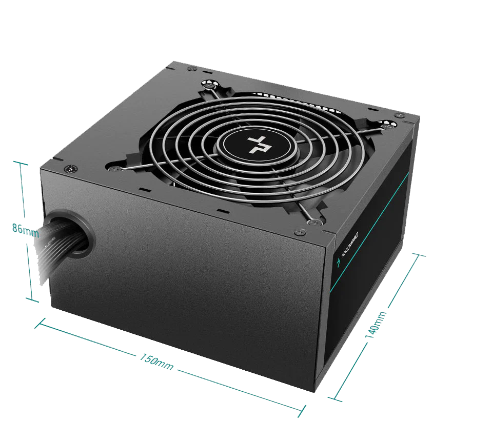 Deepcool PM750D 750W tamaño