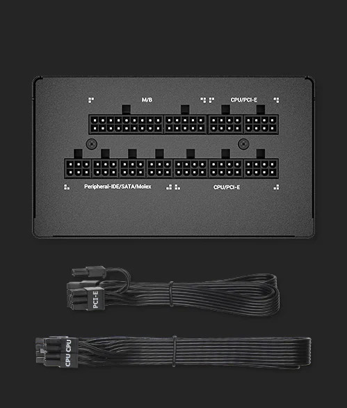 Deepcool PQ850M 850W conectores y cableado Deepcool PQ850M 850W conectores y cableado