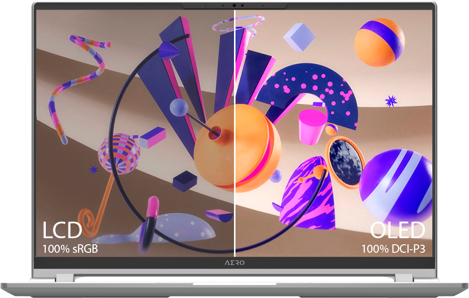 Colores Gigabyte AERO 16 OLED Colores Gigabyte AERO 16 OLED