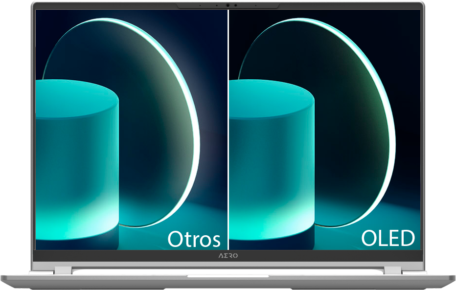 Tecnología Halo Free™ Gigabyte AERO 16 OLED Tecnología Halo Free™ Gigabyte AERO 16 OLED