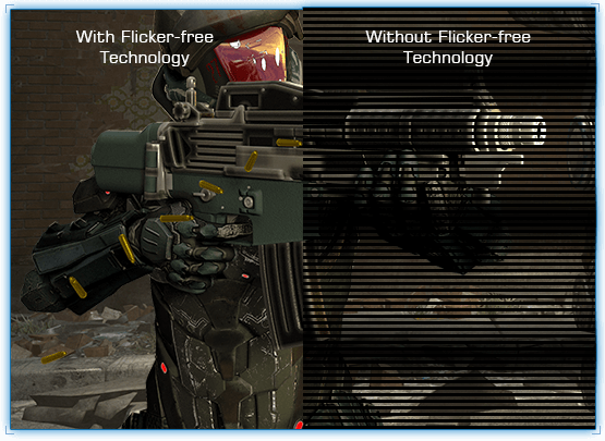 Tecnología Antiparpadeo Asus VP249QGR