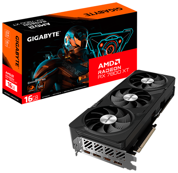 Tarjeta Grafica GIGABYTE RADEON RX 7800 XT GAMING OC 16GB GDDR6