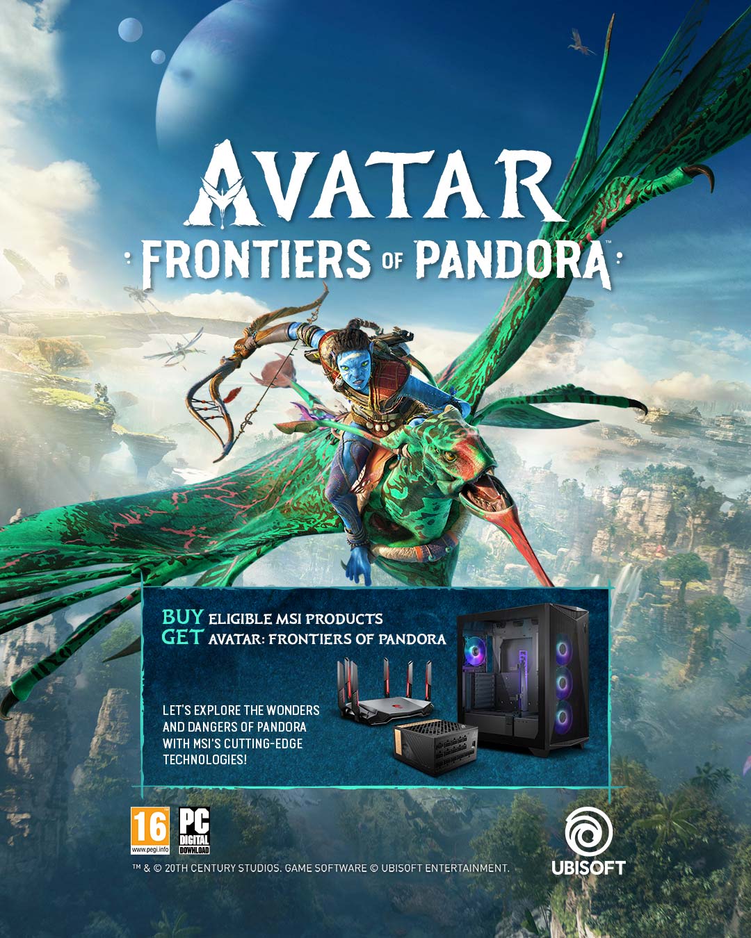 Por la compra de producto seleccionado MSI llévate el juego Avatar