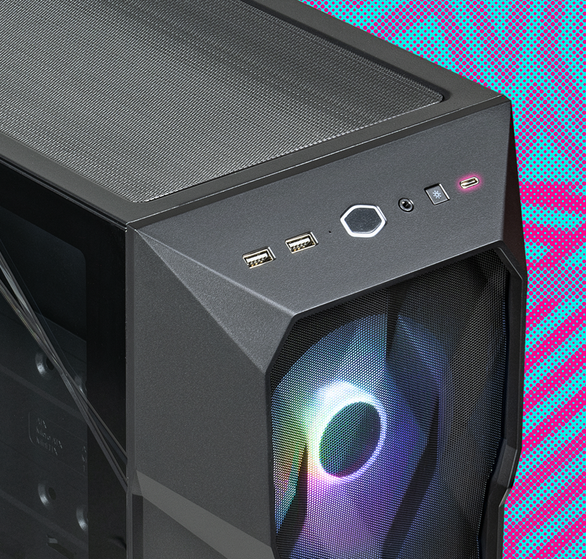 Soporte USB 3.2 Gen 2 tipo C caja CoolerMaster MasterBox TD500 Mesh V2