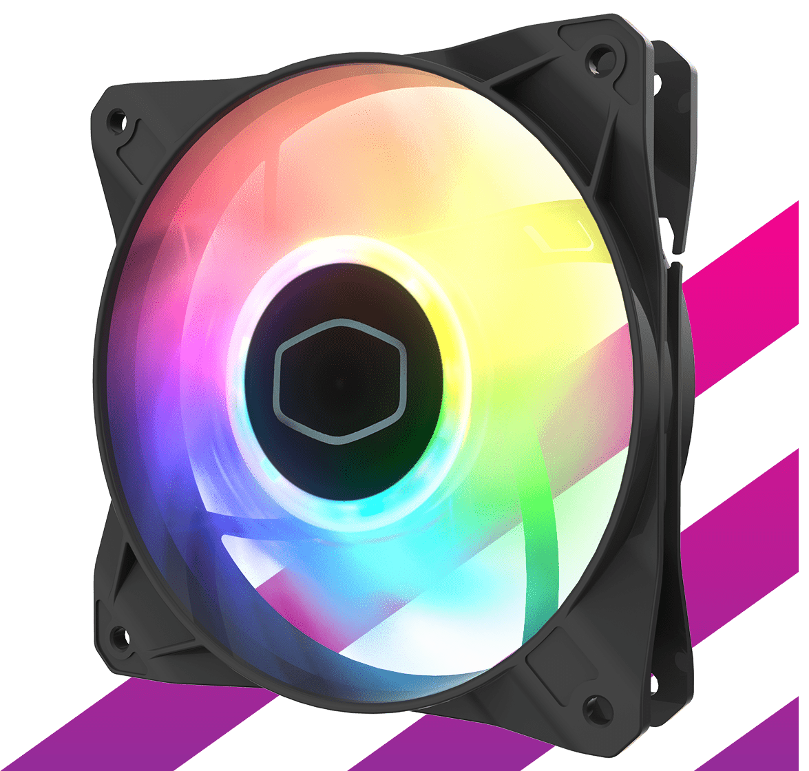 Ventiladores CF120 ARGB caja CoolerMaster MasterBox TD500 Mesh V2