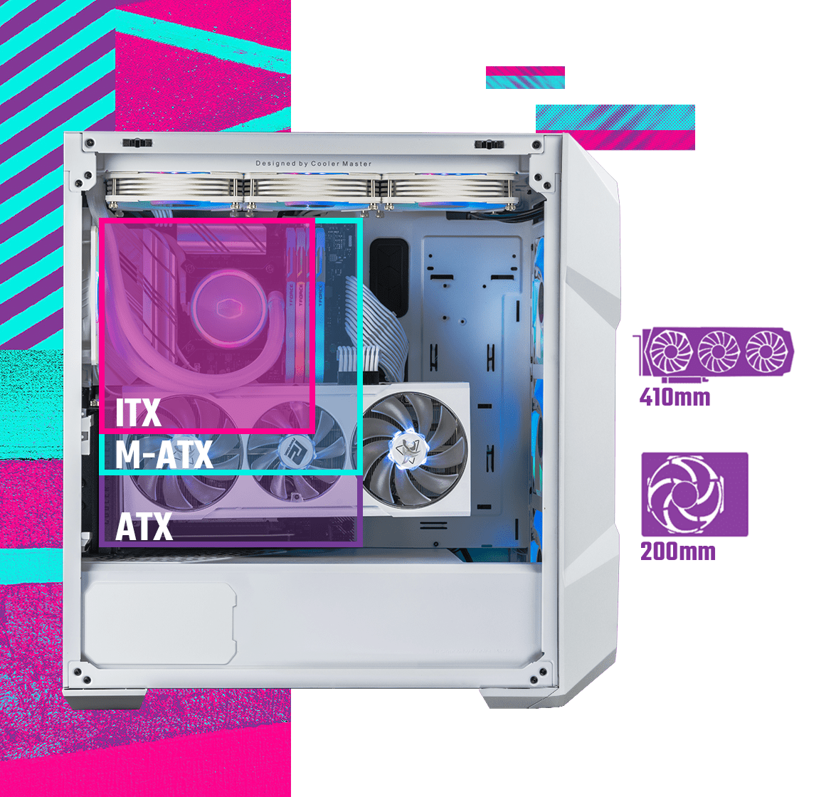 Compatibilidad de hardware caja CoolerMaster MasterBox TD500 Mesh V2