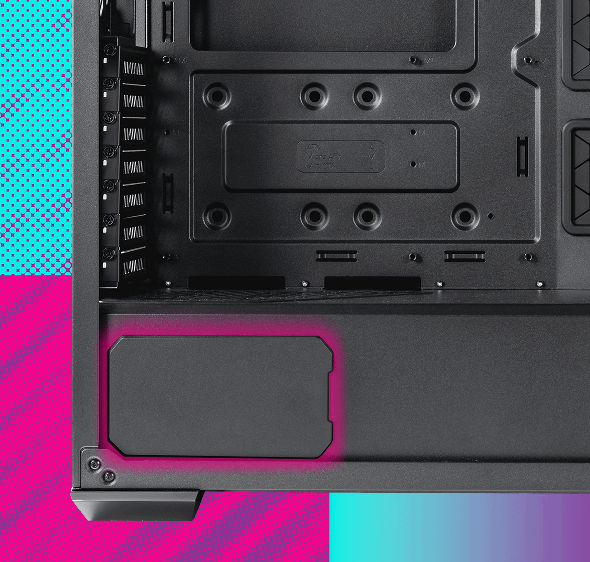 Cubierta de la fuente de alimentación caja CoolerMaster MasterBox TD500 Mesh V2