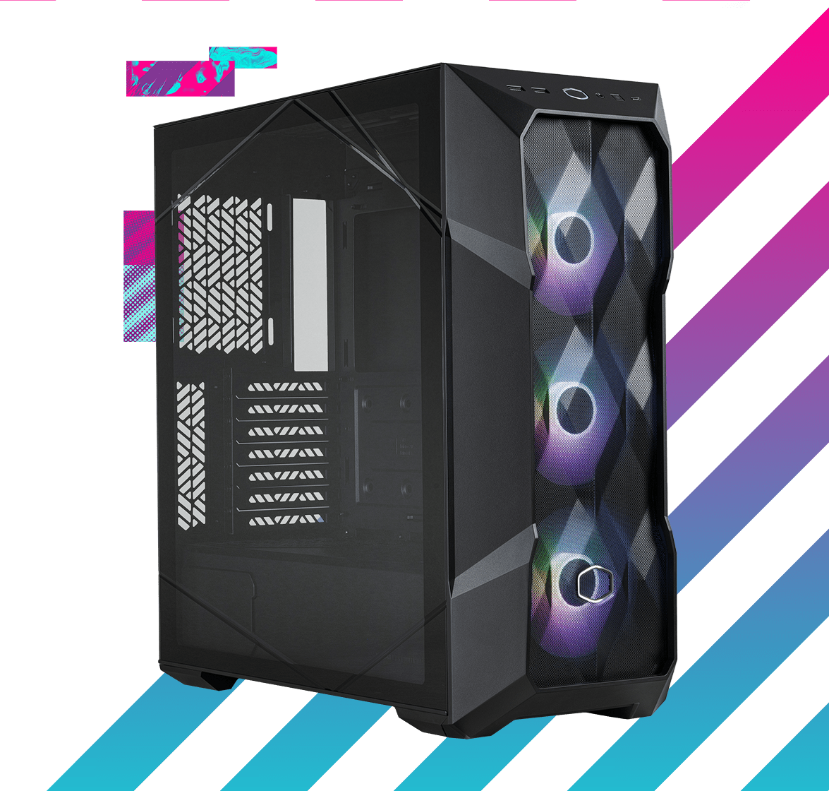 Panel lateral caja CoolerMaster MasterBox TD500 Mesh V2