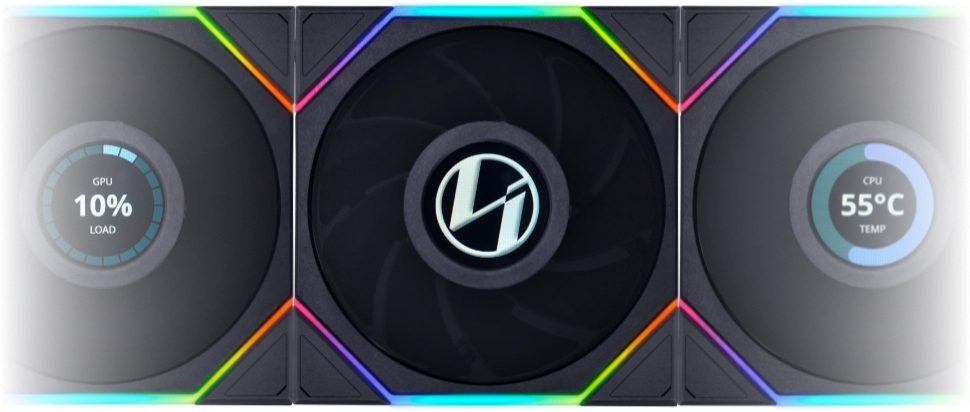 Velocidad personalizable Ventilador Lian Li UNI FAN TL LCD