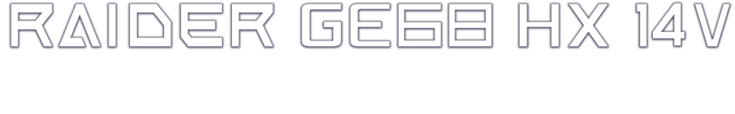 MSI Raider GE68 HX 14V