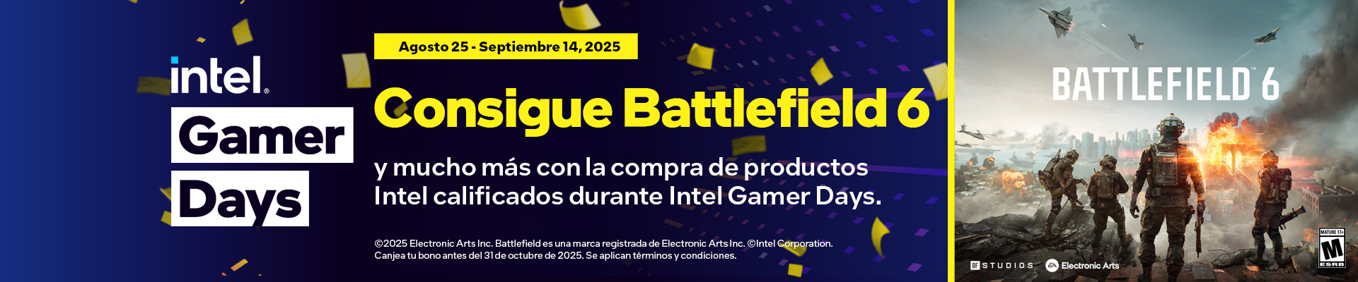 Intel Gamer Days Consigue el Battlefield 6 Intel Gamer Days Consigue el Battlefield 6