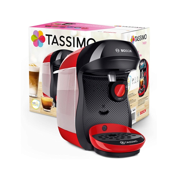 Bosch Tassimo Happy Cafetera de Cápsulas Multibebida Roja/Blanca